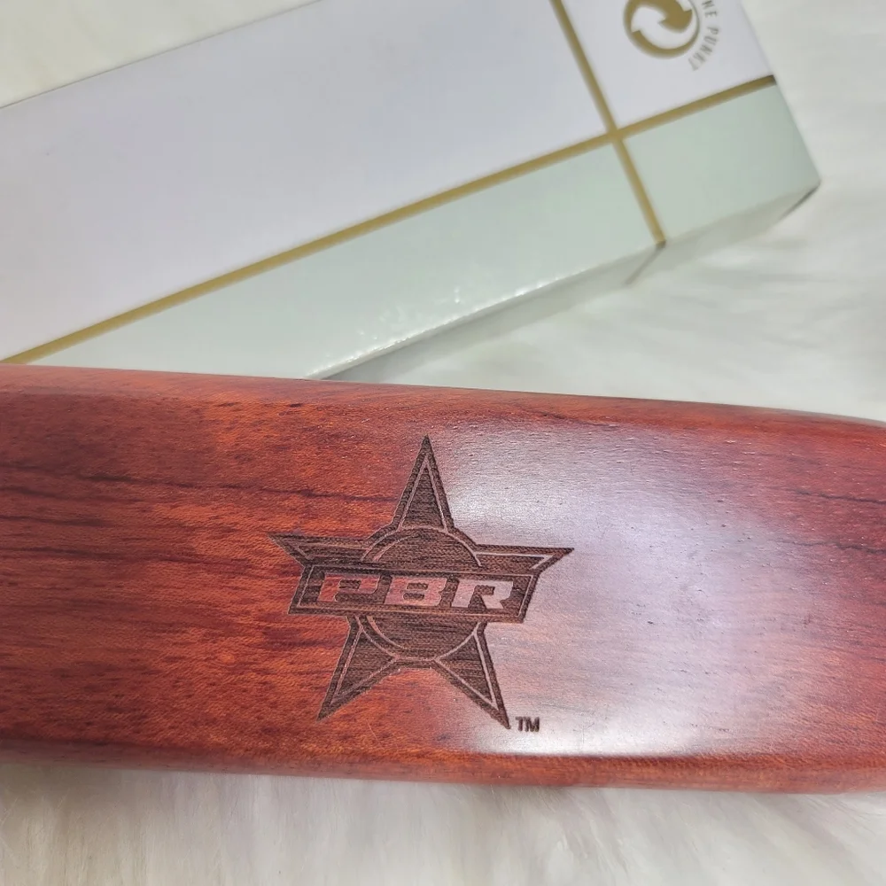 Der Gurn Punkt Wooden Professional Bullriding Association Pen And Pencil Set